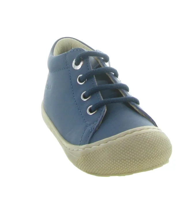 pre marche du 16 au 23 - Semelle souple - bebe garcon - Cuir - Bleu - Naturino