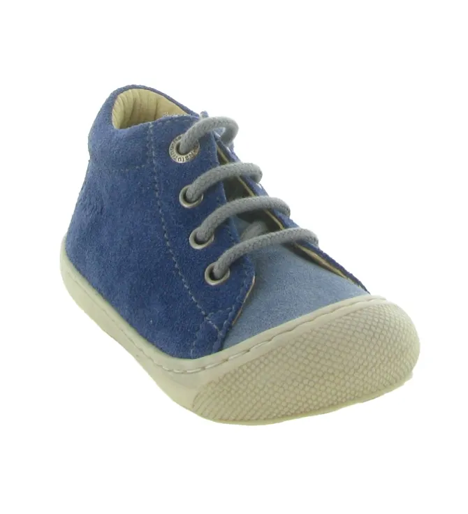 pre marche du 16 au 23 - Semelle souple - bebe garcon - Cuir - Bleu Marine - Naturino