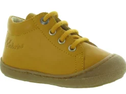 pre marche du 16 au 23 - Semelle souple - bebe garcon - Cuir - Jaune - Naturino