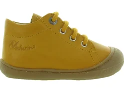 pre marche du 16 au 23 - Semelle souple - bebe garcon - Cuir - Jaune - Naturino
