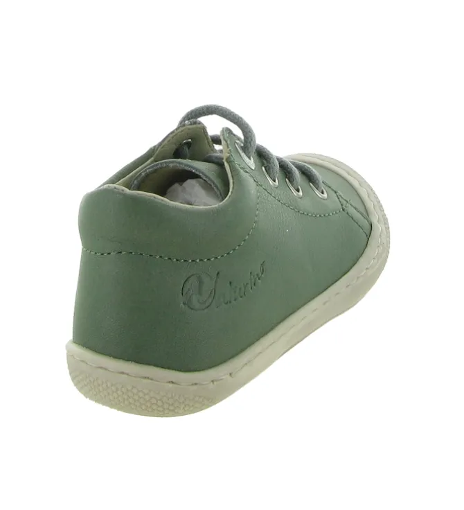 pre marche du 16 au 23 - Semelle souple - bebe garcon - Cuir - Vert - Naturino