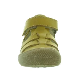 pre marche du 16 au 23 - Semelle souple - bebe garcon - Cuir - Jaune - Naturino