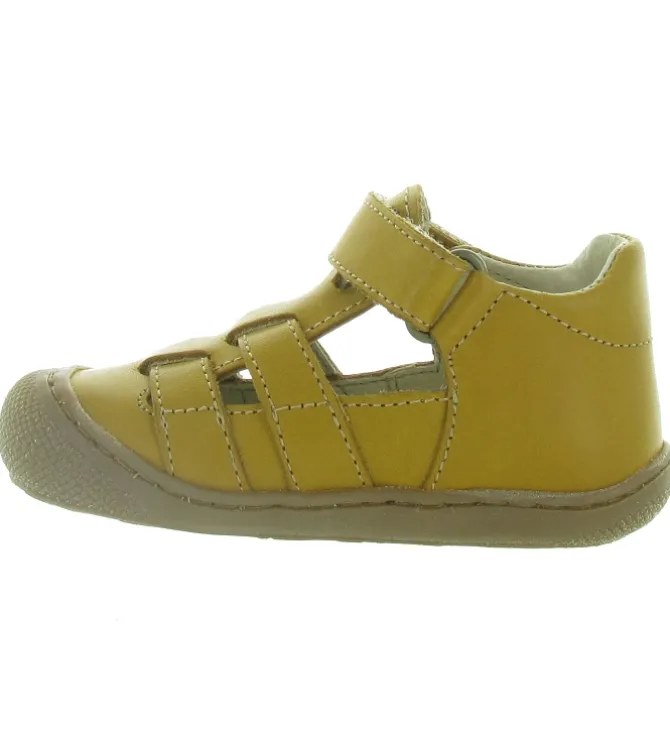 pre marche du 16 au 23 - Semelle souple - bebe garcon - Cuir - Jaune - Naturino
