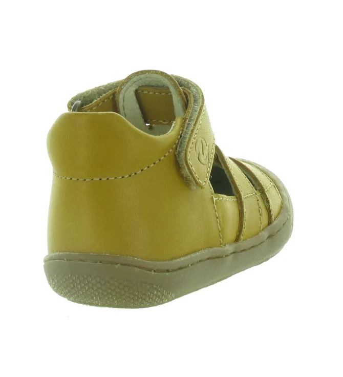 pre marche du 16 au 23 - Semelle souple - bebe garcon - Cuir - Jaune - Naturino