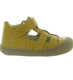 pre marche du 16 au 23 - Semelle souple - bebe garcon - Cuir - Jaune - Naturino