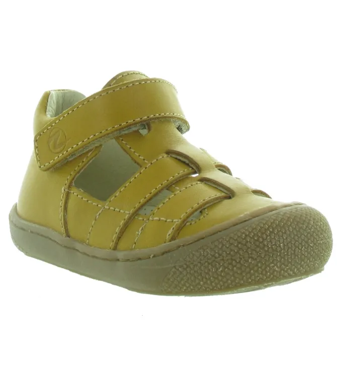 pre marche du 16 au 23 - Semelle souple - bebe garcon - Cuir - Jaune - Naturino
