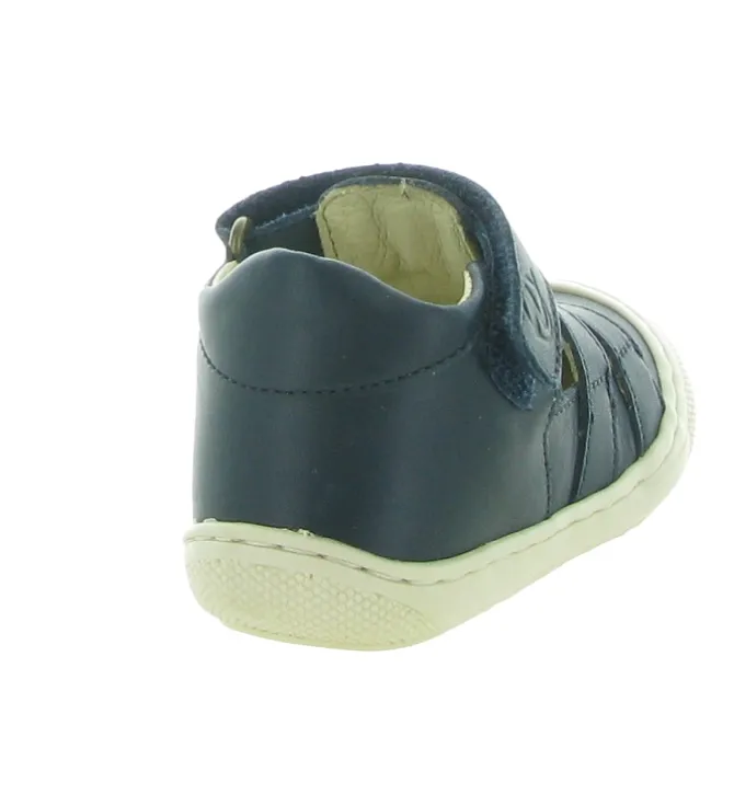 pre marche du 16 au 23 - Semelle souple - bebe garcon - Cuir - Bleu - Naturino