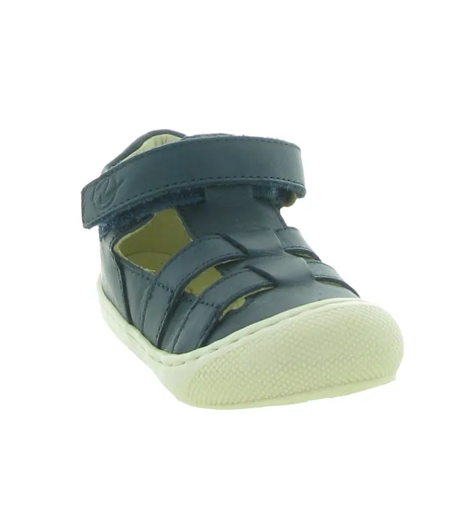 pre marche du 16 au 23 - Semelle souple - bebe garcon - Cuir - Bleu - Naturino