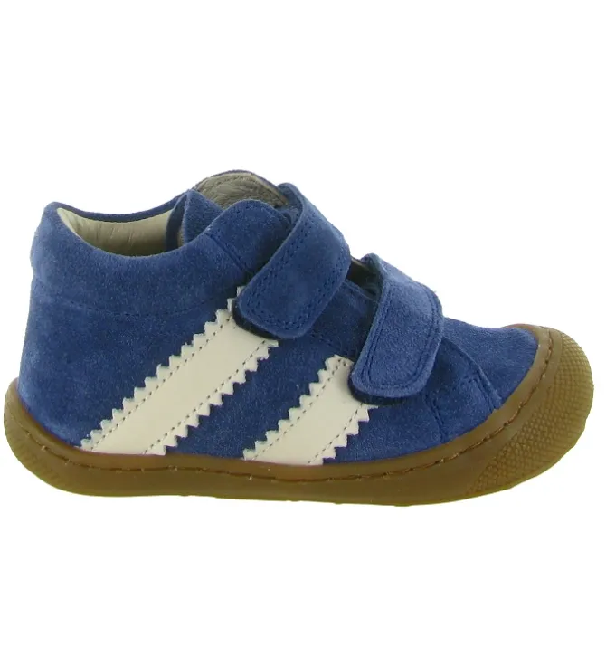 pre marche du 16 au 23 - Semelle souple - bebe garcon - Cuir - Bleu - Naturino