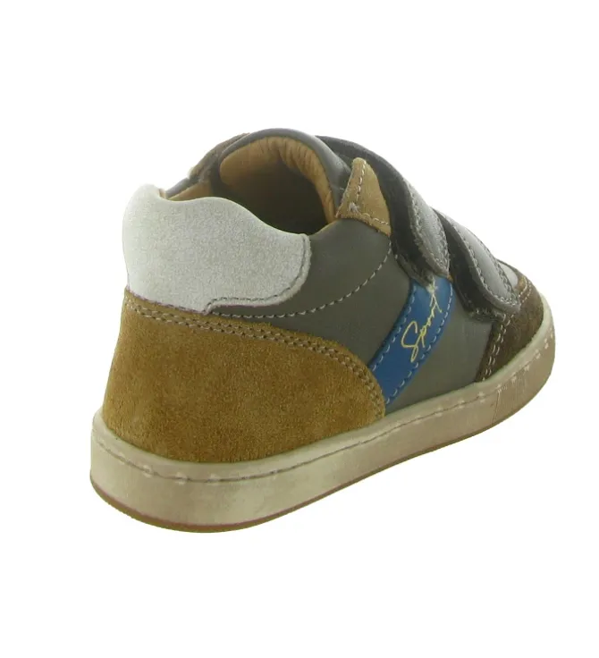 pre marche du 16 au 23 - Semelle souple - bebe garcon - Cuir - Taupe - Babybotte