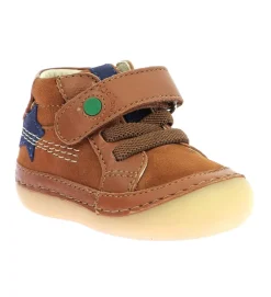 pre marche du 16 au 23 - Semelle souple - bebe garcon - Cuir - Chestnut - Kickers
