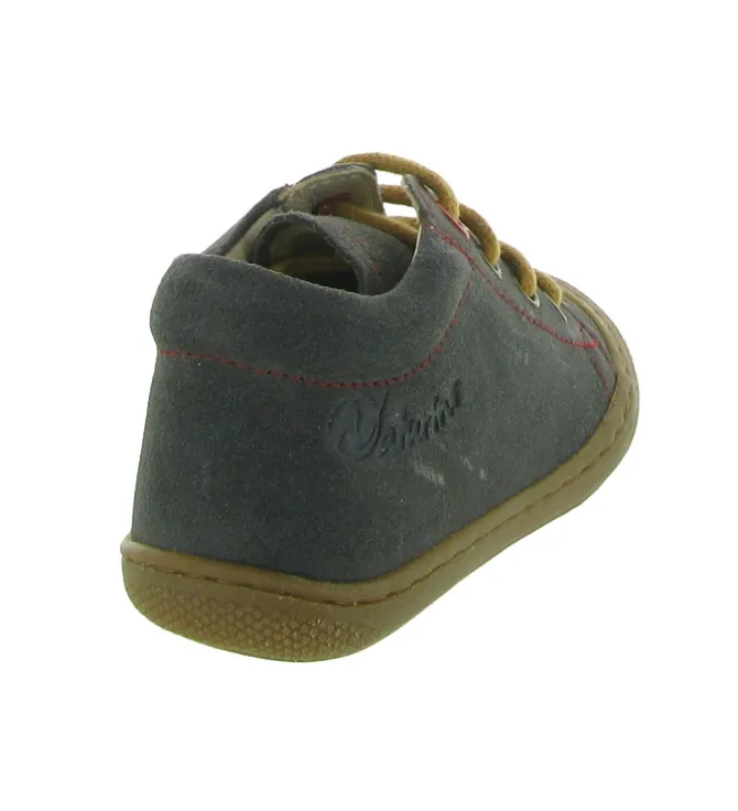 pre marche du 16 au 23 - Semelle souple - bebe garcon - Cuir - Gris - Naturino