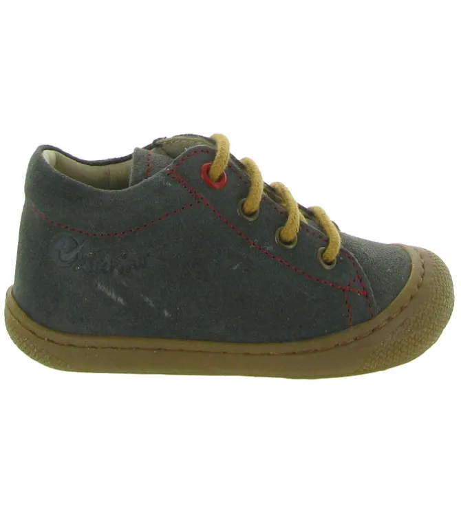 pre marche du 16 au 23 - Semelle souple - bebe garcon - Cuir - Gris - Naturino