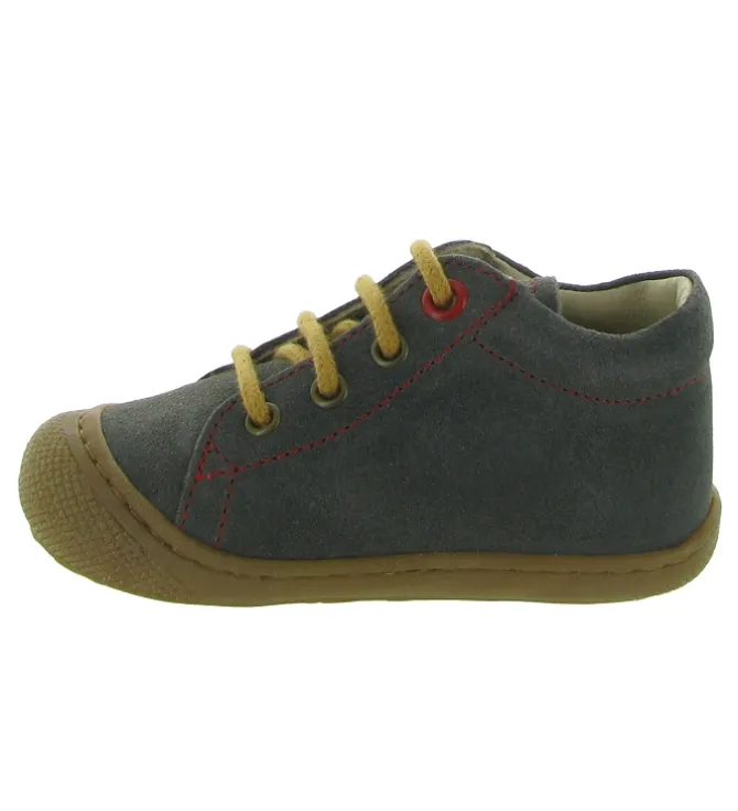 pre marche du 16 au 23 - Semelle souple - bebe garcon - Cuir - Gris - Naturino