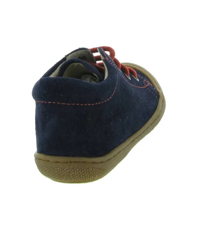 pre marche du 16 au 23 - Semelle souple - bebe garcon - Cuir - Bleu Marine - Naturino