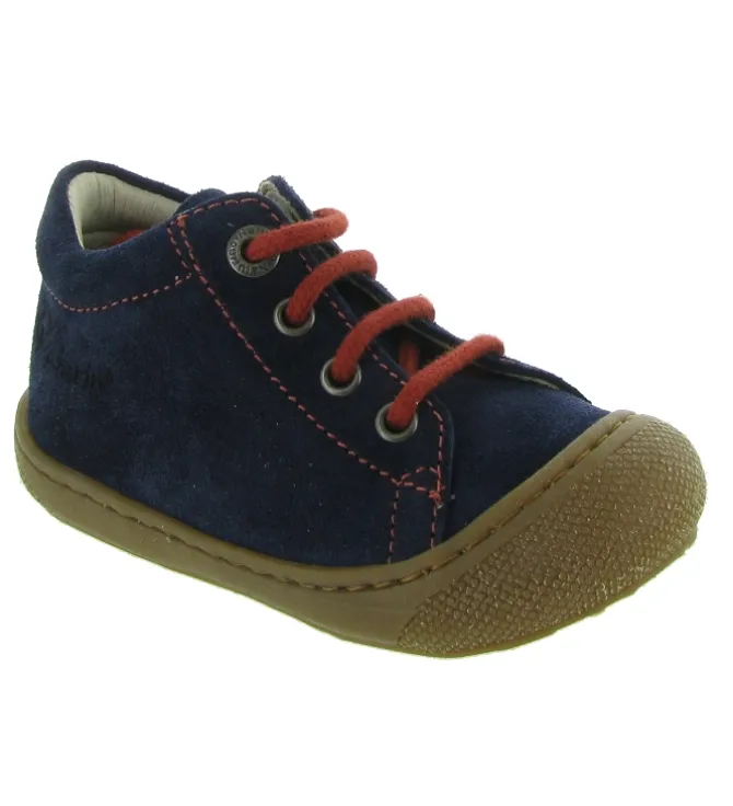 pre marche du 16 au 23 - Semelle souple - bebe garcon - Cuir - Bleu Marine - Naturino