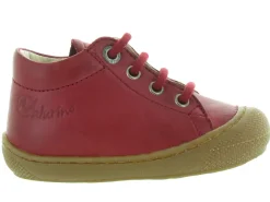 pre marche du 16 au 23 - Semelle souple - bebe garcon - Cuir - Rouge - Naturino
