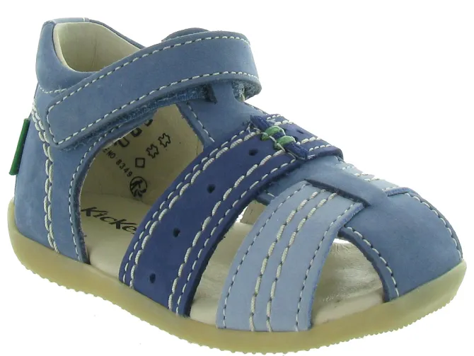 pre marche du 16 au 23 - Semelle souple - bebe garcon - Nubuck - Bleu - Kickers