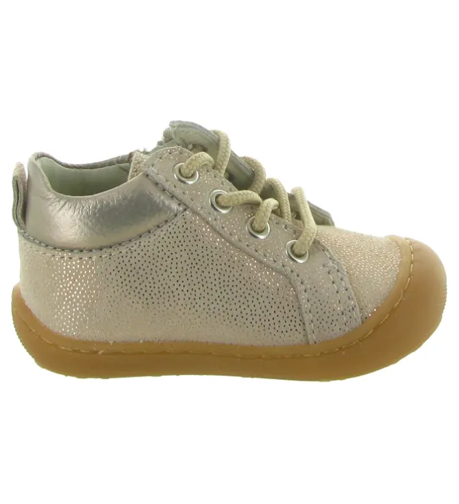 pre marche du 16 au 23 - Semelle souple - bebe fille - Cuir - Or - Bellamy