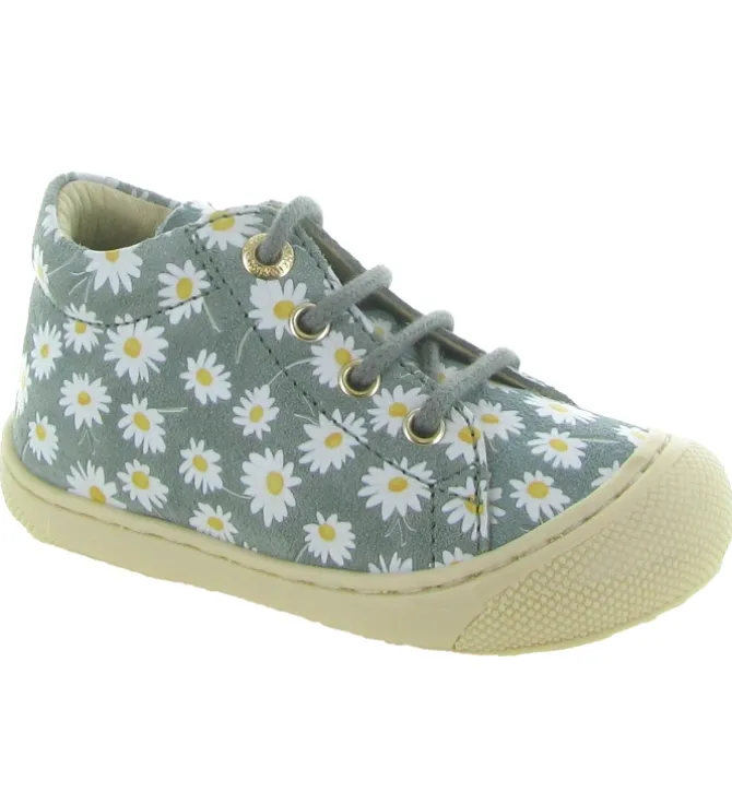 pre marche du 16 au 23 - Semelle souple - bebe fille - Cuir - Fleurs - Naturino