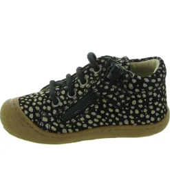 pre marche du 16 au 23 - Semelle souple - bebe fille - Cuir - Noir - Naturino
