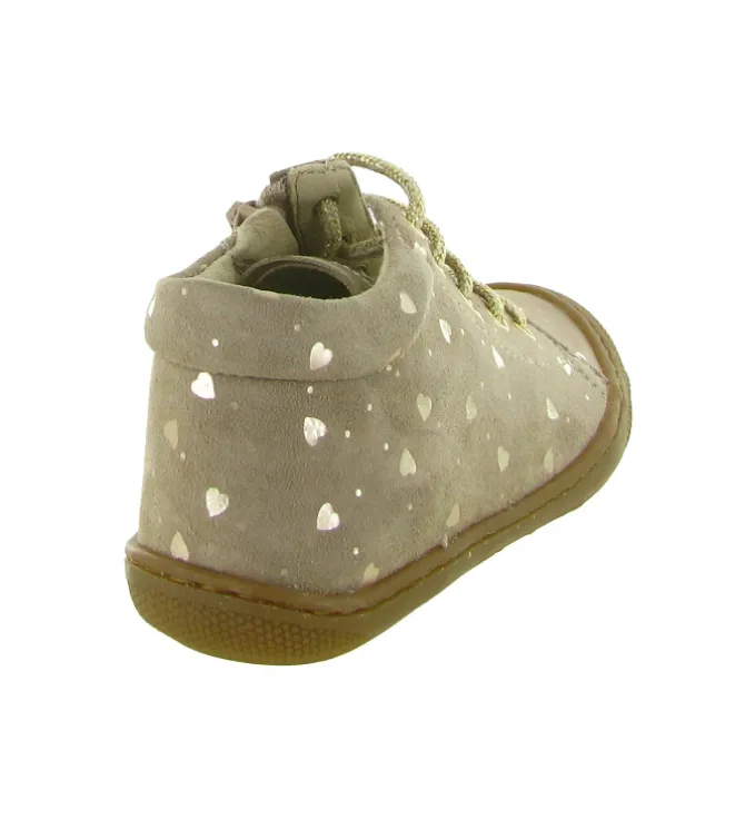 pre marche du 16 au 23 - Semelle souple - bebe fille - Cuir - Taupe - Naturino
