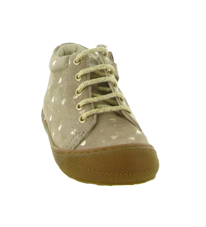 pre marche du 16 au 23 - Semelle souple - bebe fille - Cuir - Taupe - Naturino