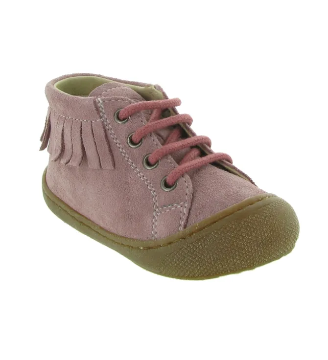 pre marche du 16 au 23 - Semelle souple - bebe fille - Cuir - Rose - Naturino