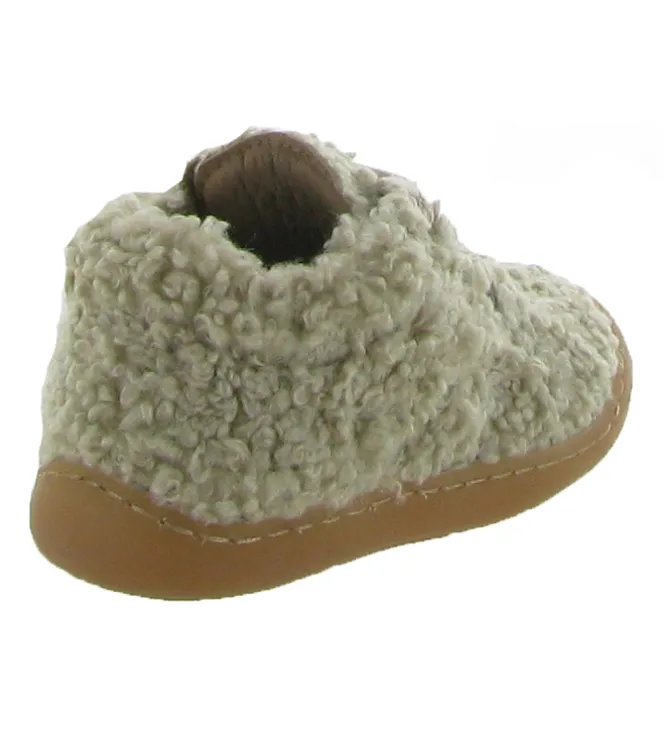 pre marche du 16 au 23 - Semelle souple - bebe fille - Cuir - Gris - Golosinas