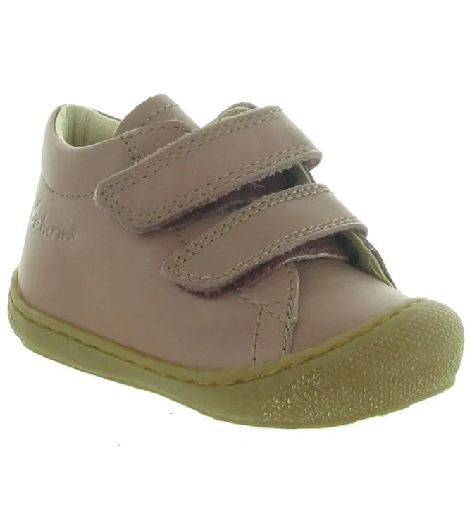pre marche du 16 au 23 - Semelle souple - bebe fille - Cuir - Rose - Naturino