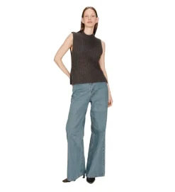 pull - MANCHE COURTE - vetement femme - Textile - Anthracite - Grace and mila