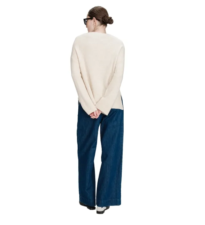 pull - MANCHE LONGUE - vetement femme - Synthétique - Bleu Marine - Grace and mila