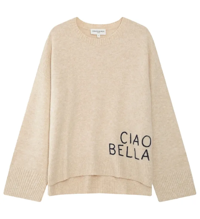 pull - MANCHE LONGUE - vetement femme - Synthétique - Bleu Marine - Grace and mila