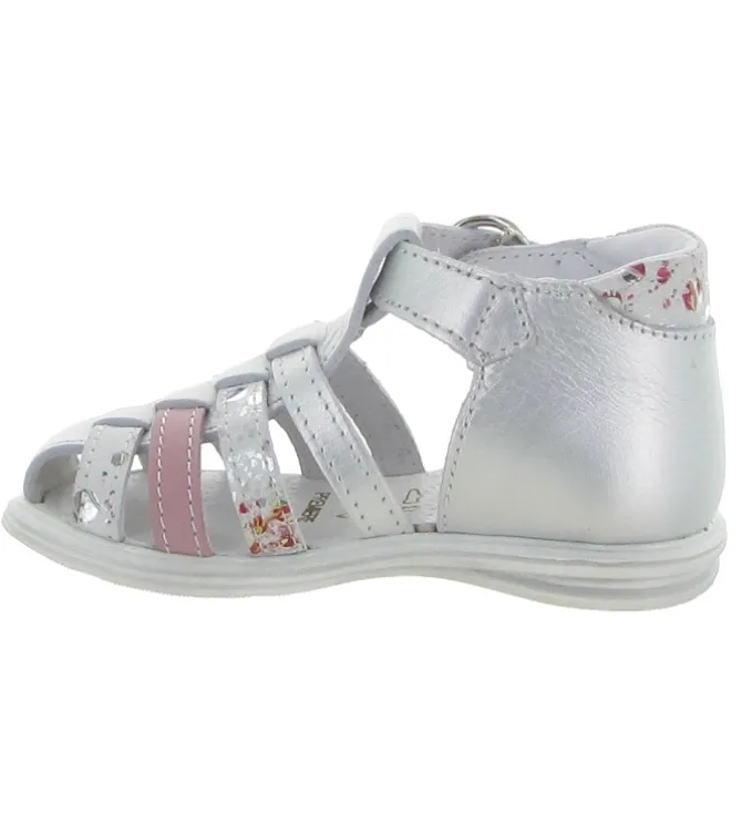 sandales et nu pieds - - bebe fille - Cuir - Argent - Bellamy