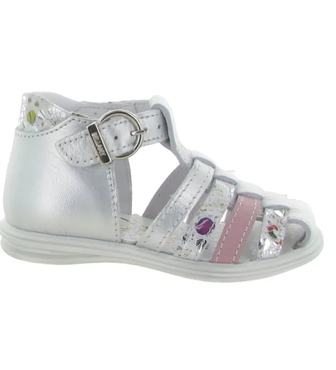 sandales et nu pieds - - bebe fille - Cuir - Argent - Bellamy