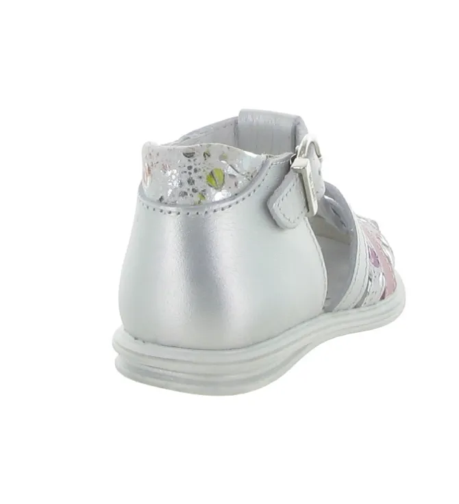 sandales et nu pieds - - bebe fille - Cuir - Argent - Bellamy