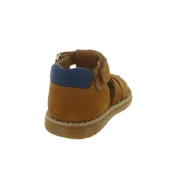 sandales et nu pieds - - bebe garcon - Cuir - Marron - Bellamy