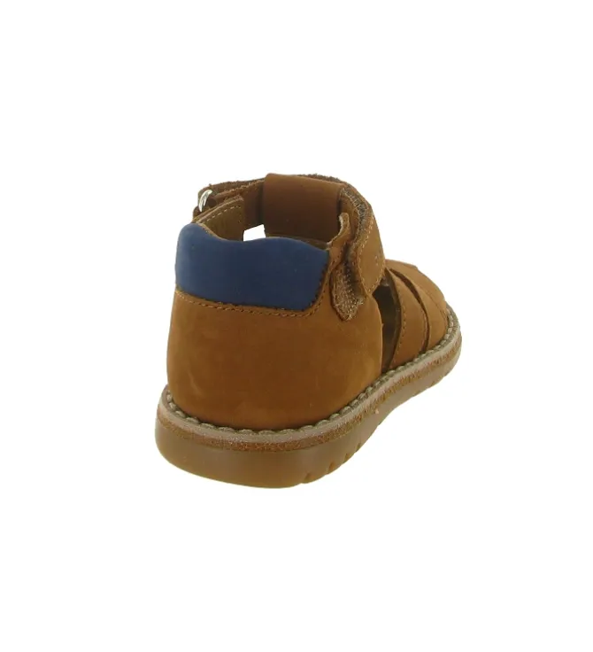 sandales et nu pieds - - bebe garcon - Cuir - Marron - Bellamy