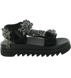 sandales et nu pieds - Casual - femme - Toile - Noir - Nan ku