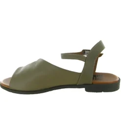 sandales et nu pieds - Casual - femme - Cuir laminé - Vert - Bueno