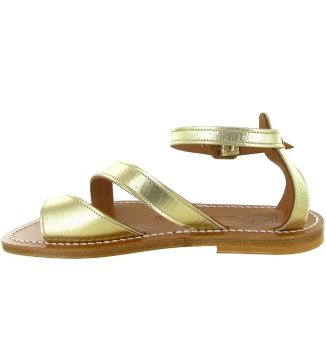 sandales et nu pieds - Casual - femme - Cuir - Or - K.jacques