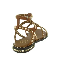 sandales et nu pieds - Casual - femme - Cuir - Camel - Ash italia