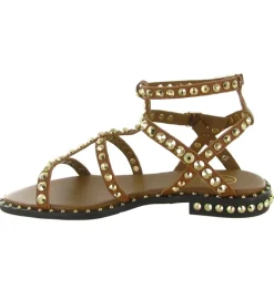sandales et nu pieds - Casual - femme - Cuir - Camel - Ash italia