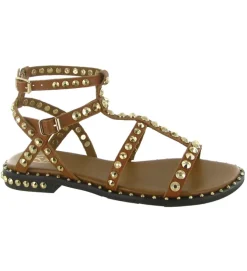 sandales et nu pieds - Casual - femme - Cuir - Camel - Ash italia