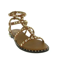 sandales et nu pieds - Casual - femme - Cuir - Camel - Ash italia