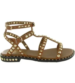 sandales et nu pieds - Casual - femme - Cuir - Camel - Ash italia