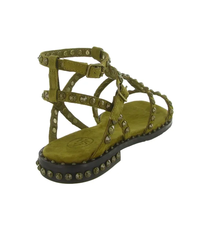 sandales et nu pieds - Casual - femme - Cuir - Vert amande - Ash italia