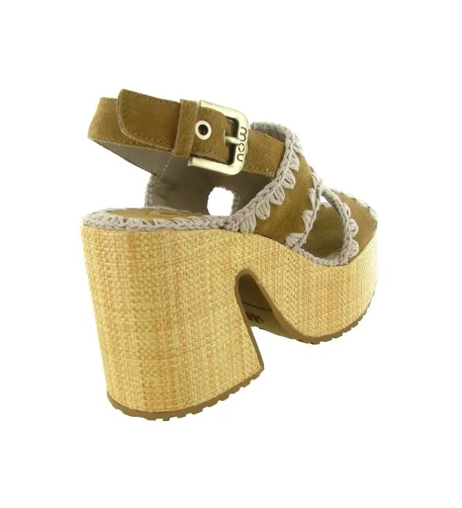 sandales et nu pieds - Casual - femme - Nubuck - Noir - Mou