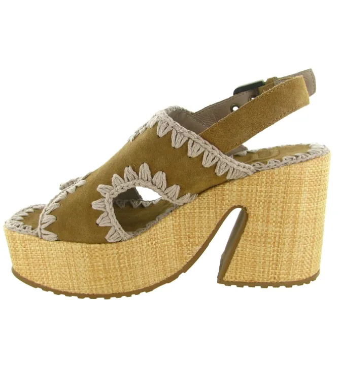 sandales et nu pieds - Casual - femme - Nubuck - Noir - Mou