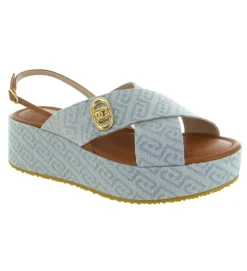 sandales et nu pieds - Casual - femme - Jeans - Bleu - Liu jo